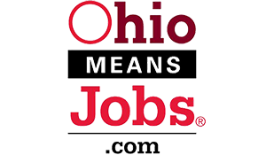 Ohio Means Jobs logo in red and black